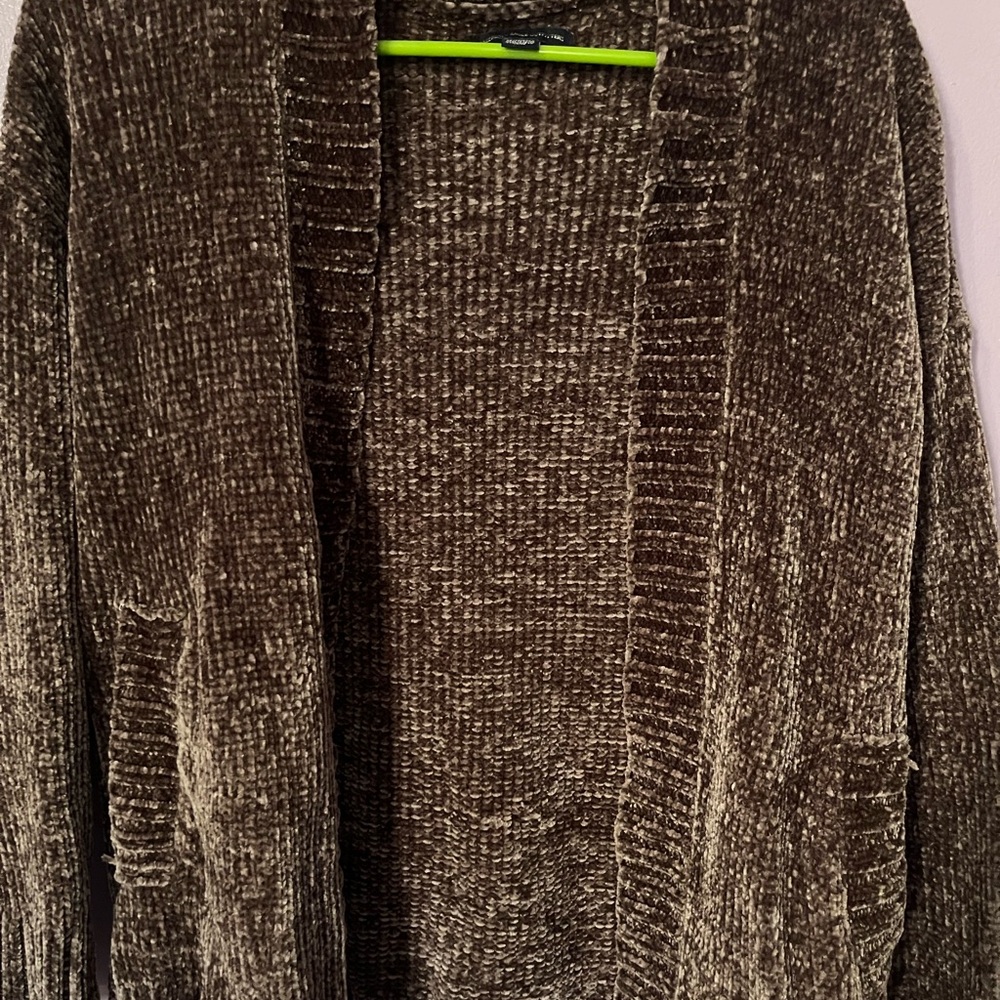 Cozy Brown Knit Cardigan